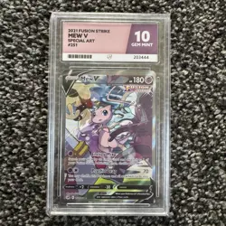 Pokemon TCG Fusion Strike Mew v 251/264 Ace 10 English Card Alternative Art Rare - Image 1