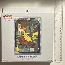 Ensky Pokemon Trading Card Game Pocket Pikachu ex Paper Theater Japan - Image 5