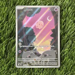 Pokemon TCG Munna 116/086 Sv: Black Bolt Illustration Rare Holo Card - Image 1