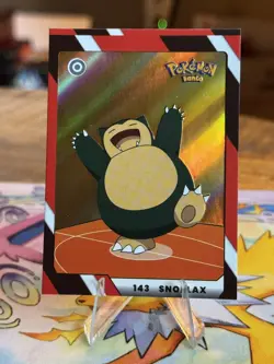Gold SNORLAX Holo Foil Full Art Full House Pokemon Kanto Card #143 - Image 1