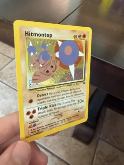 Pokemon TCG Hitmontop Neo Discovery Holo Rare Card 3/75 NM/LP Condition - Image 3