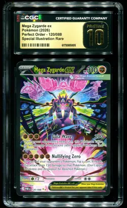 CGC Pristine 10 Mega Zygarde SIR Perfect Order 2026 Pokemon Card #120 - Image 1