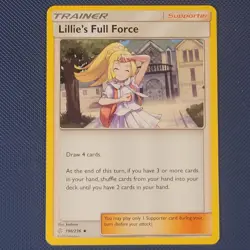 Lillie's Full Force 196/236 - Cosmic Eclipse - Uncommon Pokemon Card - NM - Image 1