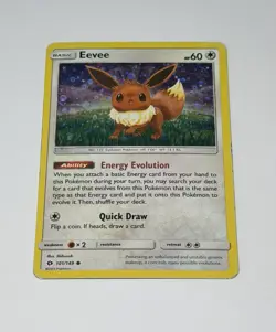 Eevee 101/149 Sequin Holo General Mills Promo 2017 Pokemon Card TCG MP/HP - Image 1
