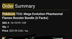 Pokemon Mega Evolution Phantasmal Flames 2x Booster Bundle Confirmed (PRESALE) - Image 1