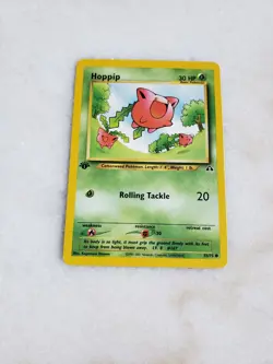 Hoppip 55/75 Near Mint Pokemon Card Neo Discovery 1st Edition - Image 1