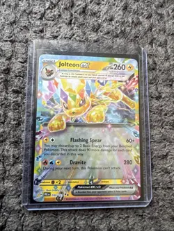 Pokemon TCG Jolteon EX Prismatic Evolutions Holo Double Rare Card 030/131 - Image 1