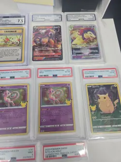 Pokemon Tcg Lot Of 10 Graded Cards, Mew, Pikachu Psa 7-9 - Image 3