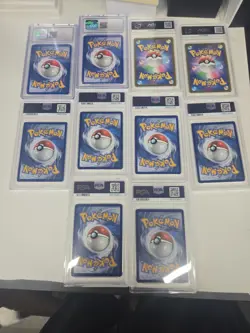 Pokemon Tcg Lot Of 10 Graded Cards, Mew, Pikachu Psa 7-9 - Image 5