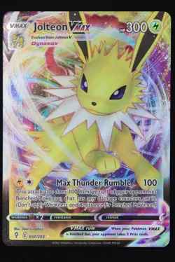 Jolteon VMAX - 51 - Evolving Skies - Pokemon Card - Near Mint - Image 1