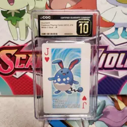 CGC 10 Pristine Azumarill Jack of Hearts - 2012 Black Kyurem Pokemon Poker Deck - Image 1