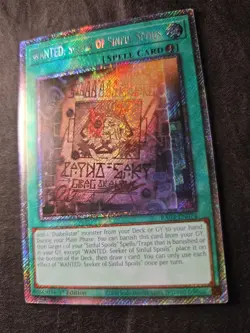 Yugioh TCG WANTED: Seeker of Sinful Spoils (Platinum Secret Rare) RA03-EN074 NM - Image 3