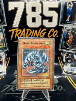 Yu-Gi-Oh! TCG Blue Eye Cartoon Dragon Holo Monster Card #401 ATK 3000 DEF 2500 - Image 1