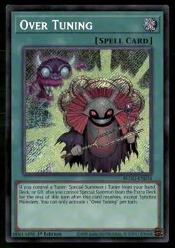 Over Tuning BLGG-EN034 Secret Rare Yu-Gi-Oh 1st Edition Near Mint - Image 1