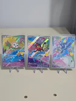 Pokemon First Partner Illustration Collection Series 1 Promo Cards Gen 7 Starter - Image 1