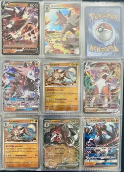 POKEMON TCG Lycanroc Cards Bundle X8 Full art Vmax Promo GX V EX Holo Ultra Rare - Image 1