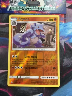 Pokemon Cards Rhydon 94/214 Reverse Holo Unbroken Bonds Uncommon NM - Image 1