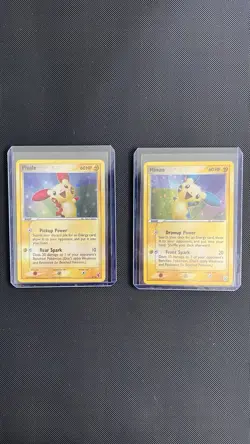 Pokemon TCG Plusle 6/12 & Minun 6/12 EX Trainer Kit Holographic Cards - Image 1