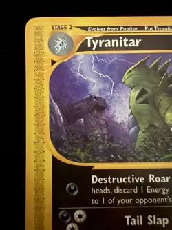 Pokemon Tyranitar 40/147 Aquapolis Rare E-Reader 2002 NM/MINT LOOK 🔥 - Image 3