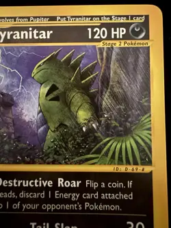 Pokemon Tyranitar 40/147 Aquapolis Rare E-Reader 2002 NM/MINT LOOK 🔥 - Image 4