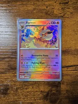 Pokemon TCG Flareon (Poke Ball Pattern) 013/131 Prismatic Evolutions Holo NM - Image 1