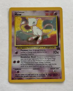 Pokemon Mew #9 Black Star Promo Holo WOTC 2000 League Vintage NM card - Image 1