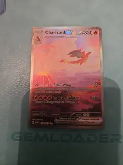 Pokemon TCG Charizard EX Scarlet & Violet 151 Card 199/165 Sir NM/M Condition - Image 1