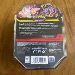 Pokemon TCG Mega Moonlit Tin Mega Gengar-EX Metal Tin Box English 40 Cards - Image 2