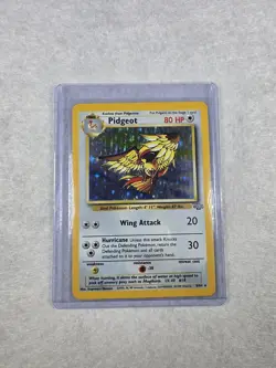 Pokemon TCG Pidgeot 08/64 Jungle Holo Vintage Card Sleeved Toploaded 1998 - Image 1
