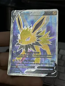 Jolteon V 177/203 Evolving Skies 2021 Full Art Holo Rare Pokemon Card - Image 4