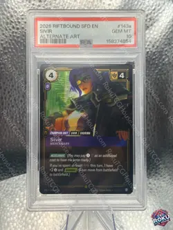 Sivir (Alternate Art) (143a/221) Spiritforged Riftbound Card PSA 10 - Image 1