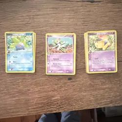 Nintendo Pokemon TCG EX Emerald 3-Card Lot - Oddish Kirlia Cyndaquil 2005 - Image 1