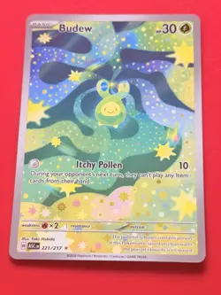 Pokemon Budew 221/217 Ascended Heroes Illustration Rare Pokemon Card Mint - Image 1