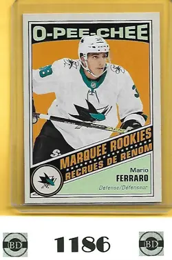 Mario Ferraro 2019-20 O-Pee-Chee Retro Marquee Rookie Sharks #638 - Image 1