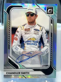 Chandler Smith 2026 Donruss Racing Optic - Silver Holo Autograph - #26 - Image 1