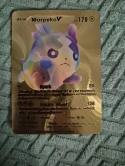 Morpeko V Gold Foil Fan Art Card Mint Condition - Image 1