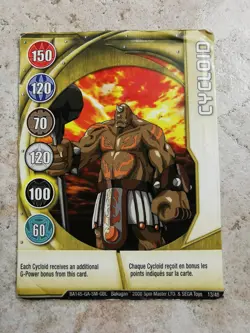 Bakugan Battle Brawlers Spin Master 2008 Card BA145 Cycloid - Image 1