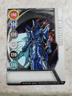 Bakugan Battle Brawlers Spin Master 2008 Card BA138 High Energy - Image 1