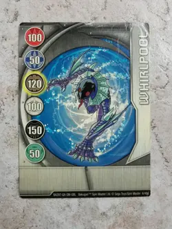 Bakugan Battle Brawlers Spin Master Card BA297 Whirlpool - Image 1