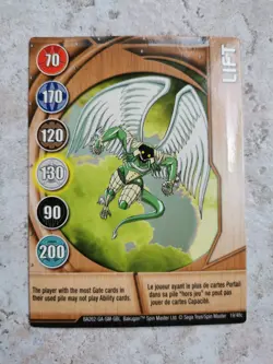 Bakugan Battle Brawlers Spin Master Card BA262 Lift - Image 1