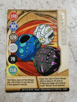 Bakugan Battle Brawlers Spin Master Card BA219 River Styx - Image 1