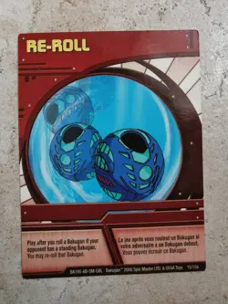 Bakugan Battle Brawlers Spin Master Card BA195 Re-Roll - Image 1