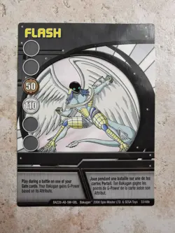 Bakugan Battle Brawlers Spin Master Card BA228 Flash - Image 1