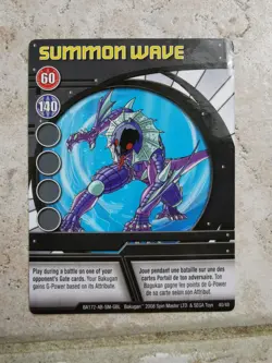 Bakugan Battle Brawlers Spin Master Card BA172 Summon Wave - Image 1