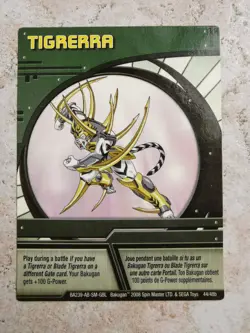 Bakugan Battle Brawlers Spin Master Card BA239 Tigrerra - Image 1