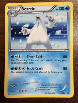 POKEMON CARD 2011 EMERGING POWERS BEARTIC 30/98 - Image 1