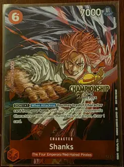 Shanks (CS 25-26 Event Pack) P-083 One Piece Promotion Cards Foil - Image 2