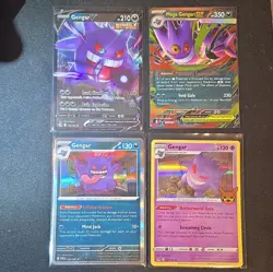 Pokemon Gengar Holo 4 Card Lot - Image 1