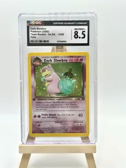 CGC 8.5 Dark Slowbro 2000 Team Rocket 1st Edition 12/82 Holo Pokemon Card - Image 1