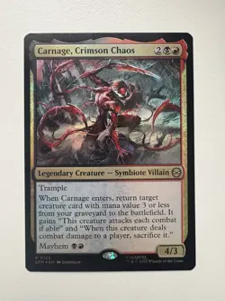 Carnage Crimson Chaos Foil MTG Magic the Gathering Card NM Near Mint SPM - Image 1